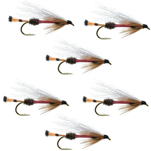 Royal Coachman Bucktail Classic Streamer Flies - Set of 6 - Hook Size 4 - Hazy Fly Fishing