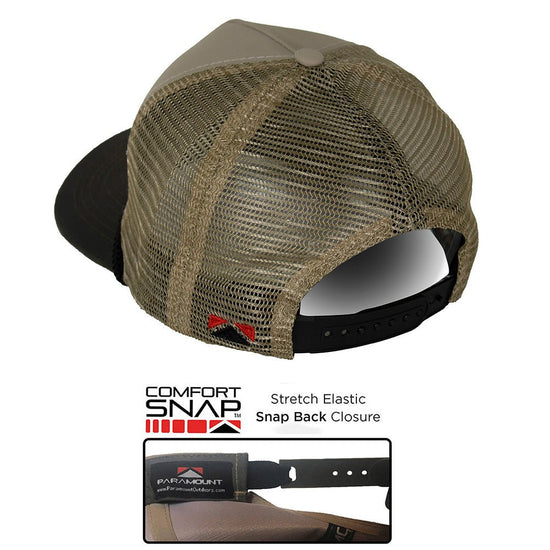 Running Deer 5-Panel Wax Cloth Visor Trucker Hat - Hazy Fly Fishing