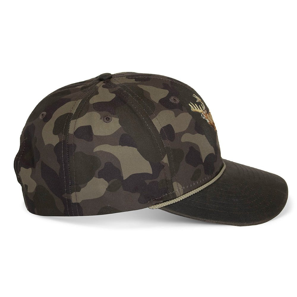 Running Deer 6-Panel Wax Cloth Rope Cap - Hazy Fly Fishing