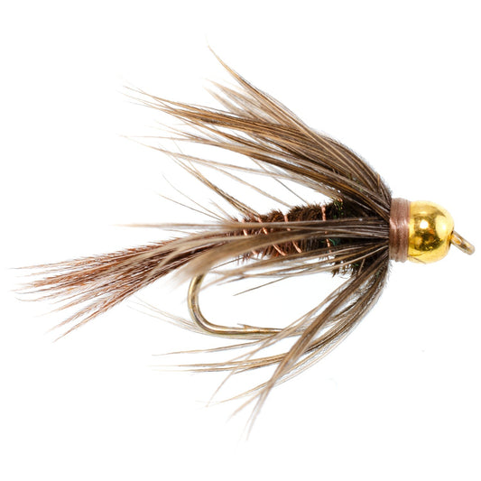 Soft Hackle Bead Head Pheasant Tail Nymph Fly Fishing Flies - 6 Flies Hook Size 14 - Hazy Fly Fishing