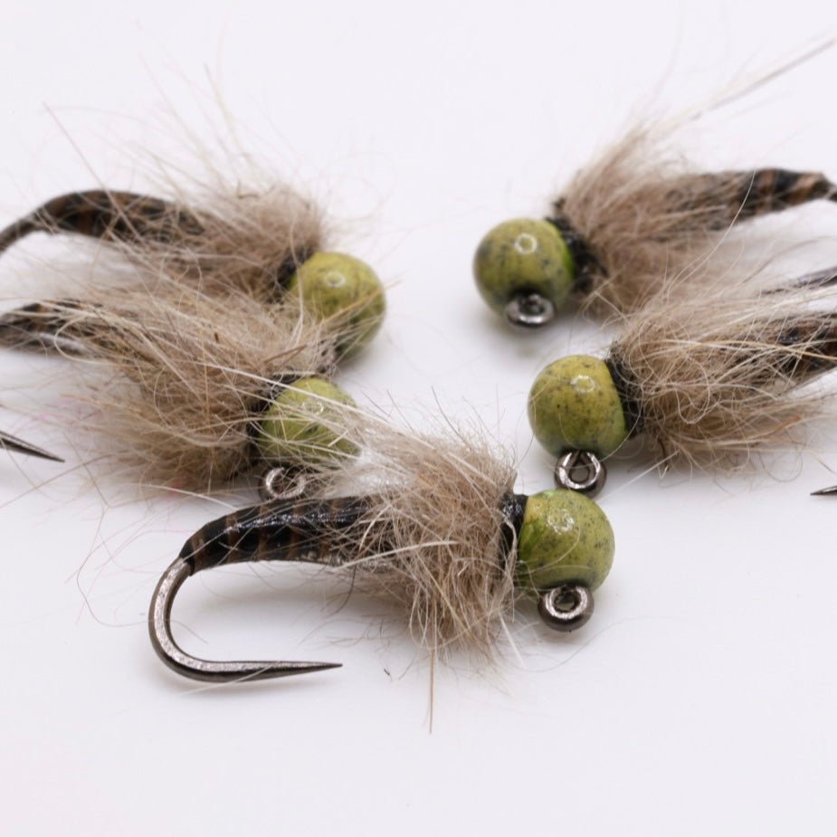 Speckled Olive BH Quill - Hazy Fly Fishing