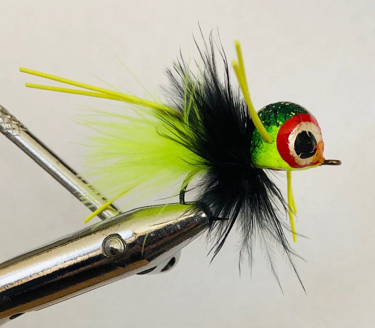 Spherical Head Popper, Size 4 | Frog Pattern | Qty. 4 | Wild Water Fly Fishing - Hazy Fly Fishing
