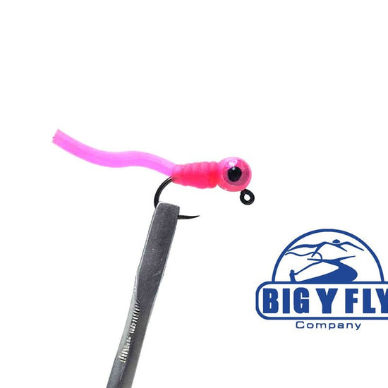 Squirmy Worm Jig (with weighted eyes) - Hazy Fly Fishing