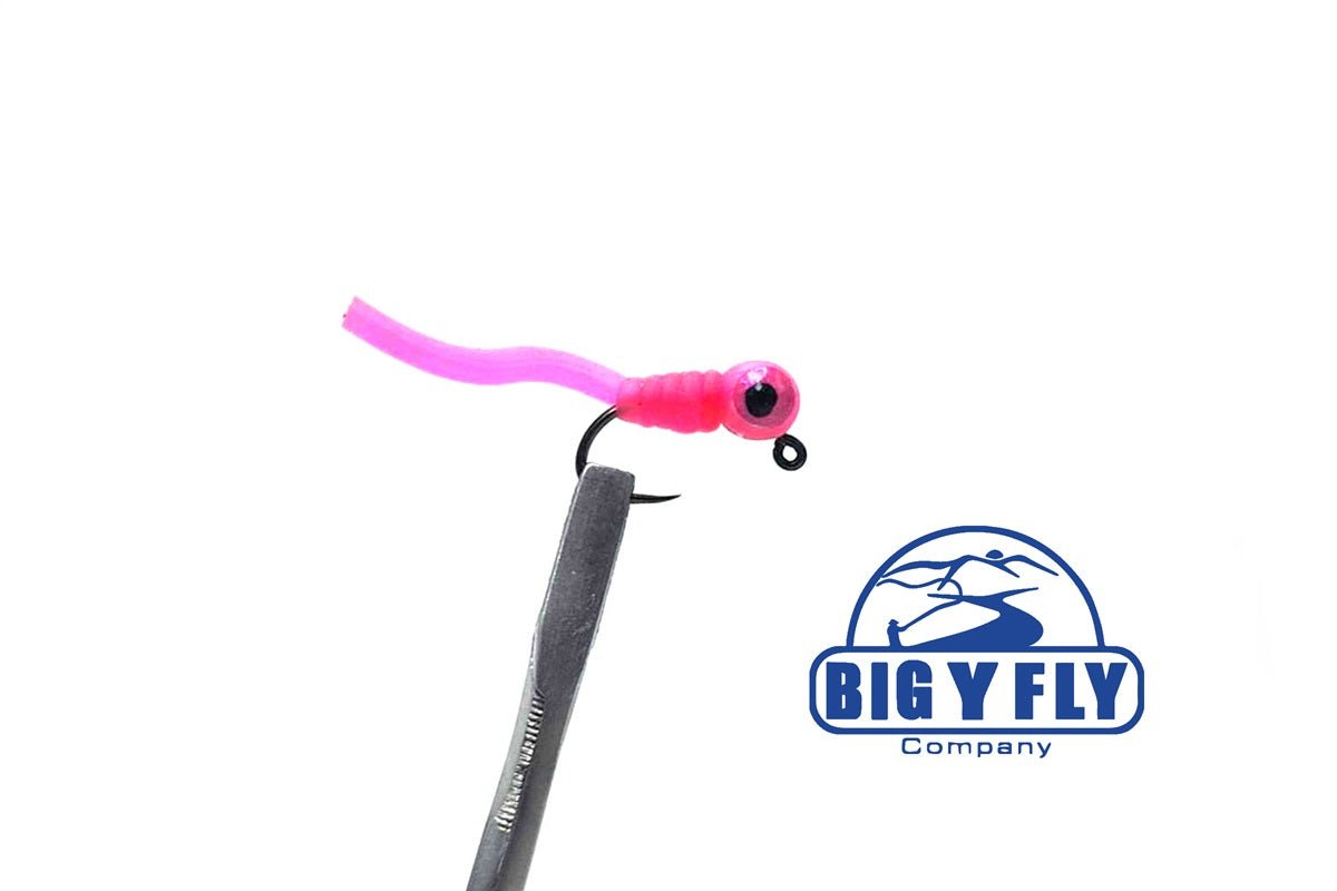 Squirmy Worm Jig (with weighted eyes) - Hazy Fly Fishing