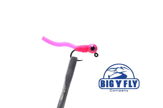 Squirmy Worm Jig (with weighted eyes) - Hazy Fly Fishing