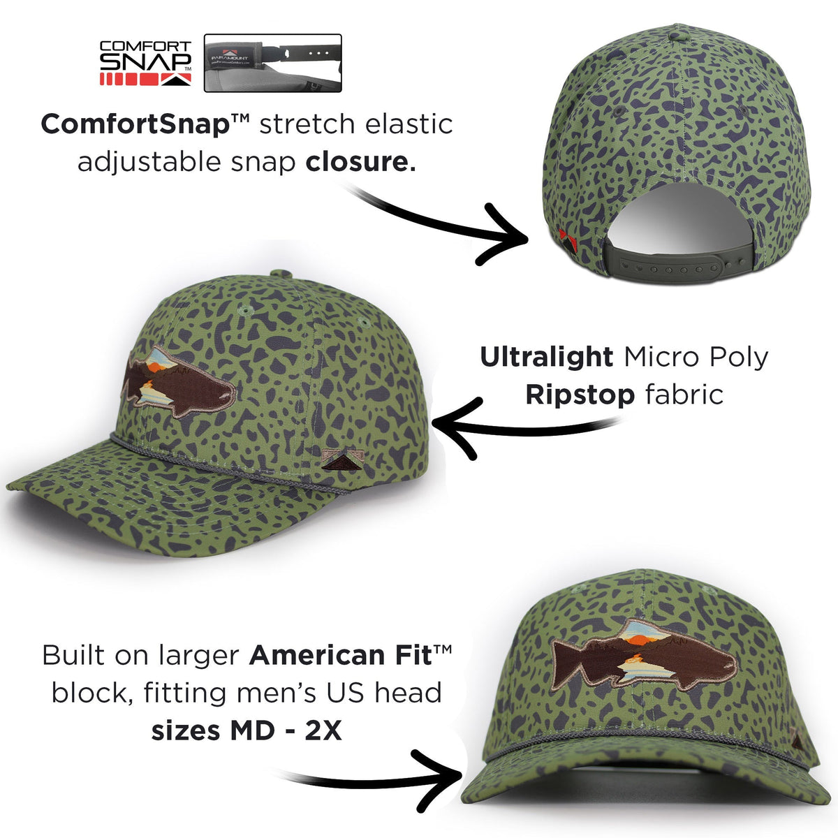 Sunset Salmon 6-Panel | Riverside - Hazy Fly Fishing