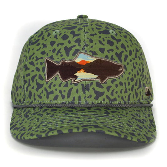 Sunset Salmon 6-Panel | Riverside - Hazy Fly Fishing
