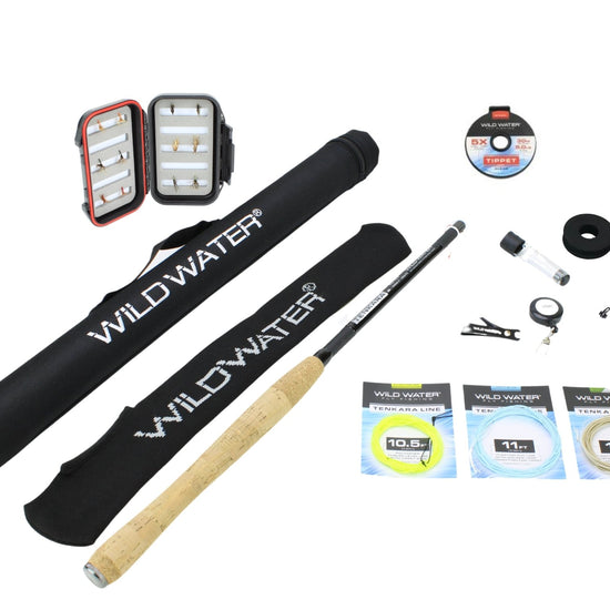 Tenkara Fly Fishing Kit, 12ft Rod | Wild Water Fly Fishing - Hazy Fly Fishing