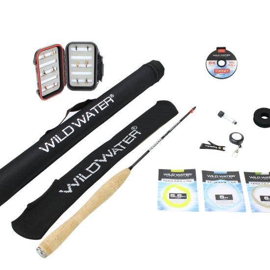 Tenkara Fly Fishing Kit, 6 ft Rod| Wild Water Fly Fishing - Hazy Fly Fishing