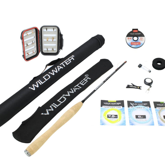 Tenkara Fly Fishing Kit, 8 ft Rod| Wild Water Fly Fishing - Hazy Fly Fishing