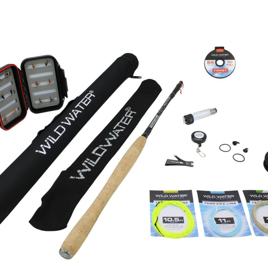 Tenkara Zoom Fly Fishing Kit, 12 - 13ft Rod | Wild Water Fly Fishing - Hazy Fly Fishing