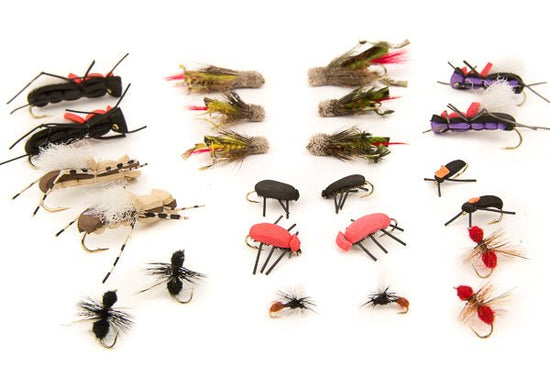 Terrestrials Assortment - 24 Flies 54 - Hazy Fly Fishing
