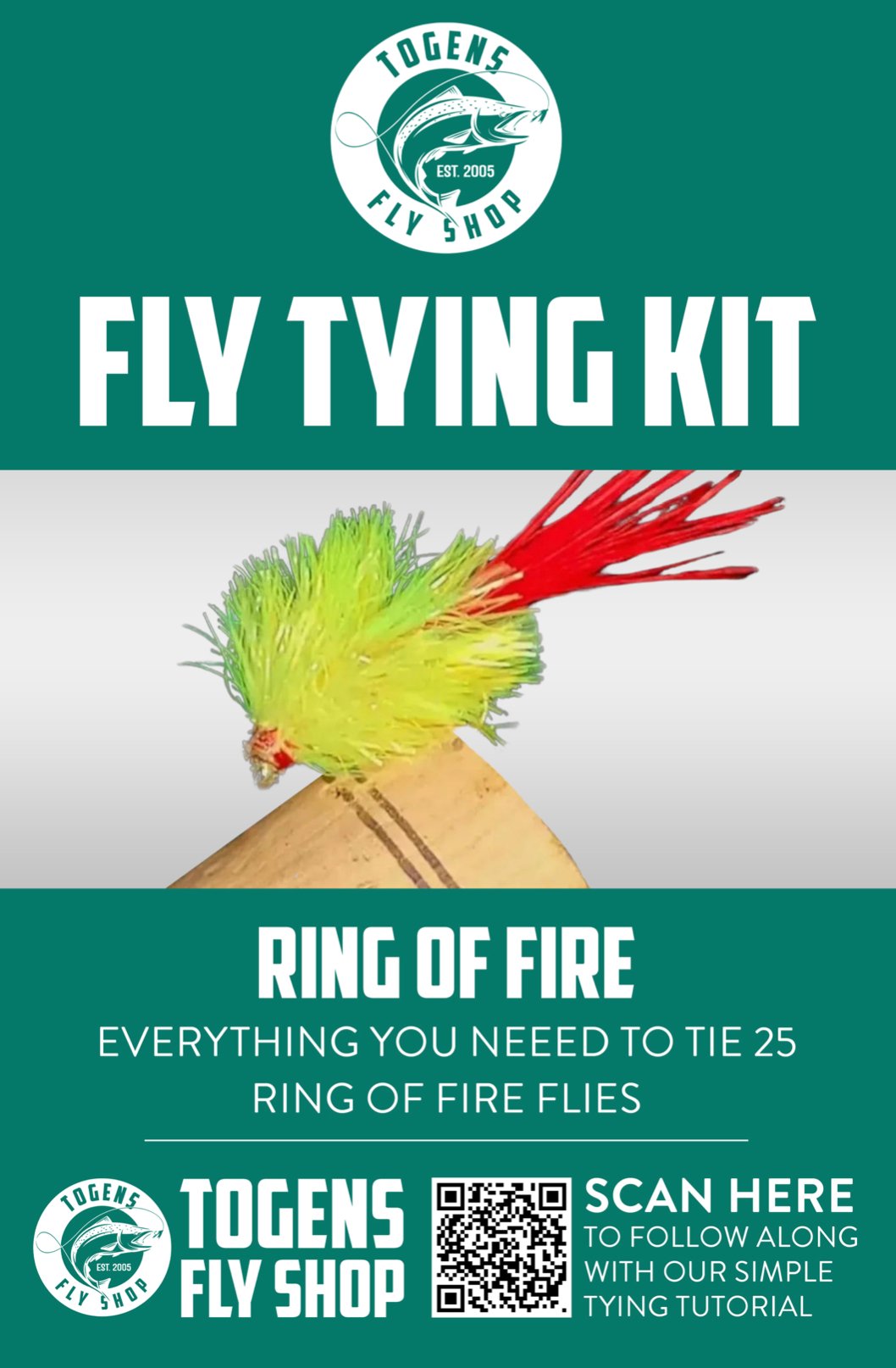 Togens Ring of Fire - Fly Tying Kit - Hazy Fly Fishing