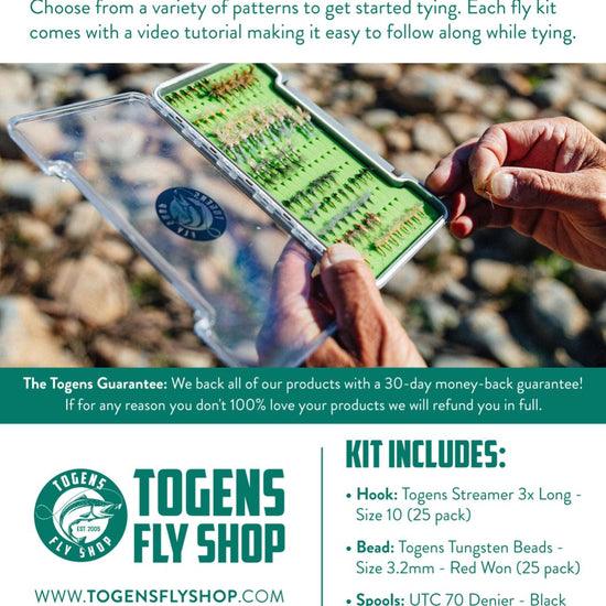 Togens Wooly Bugger Fly Tying Kit - Hazy Fly Fishing