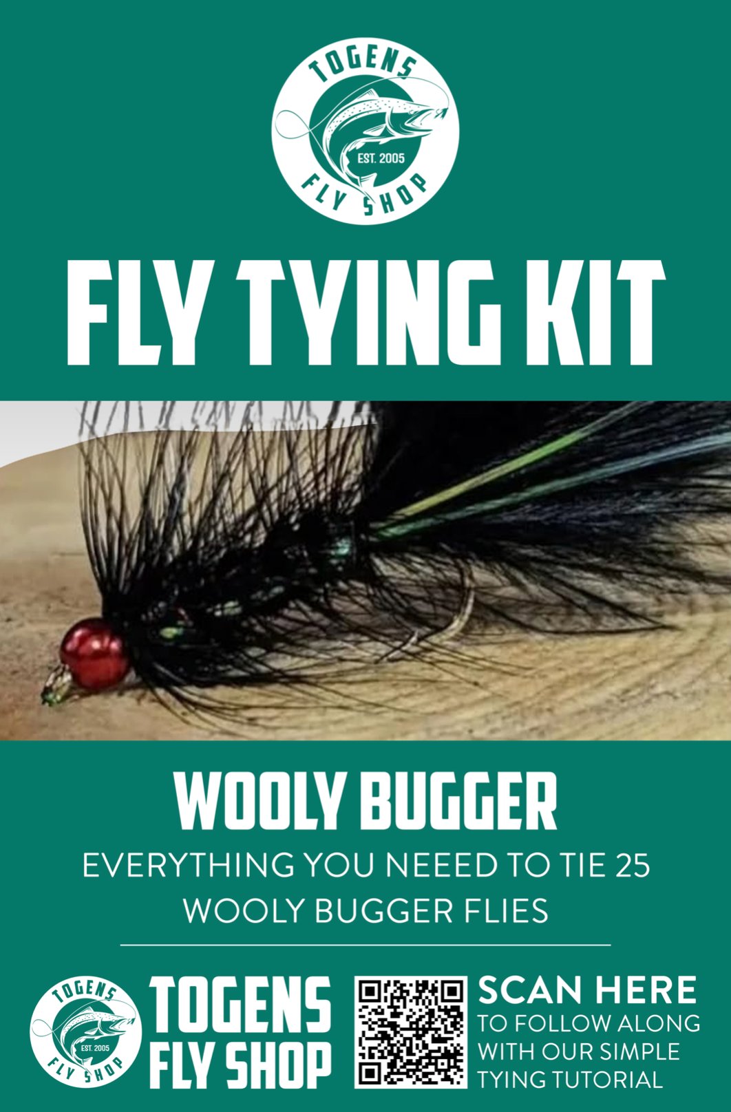 Togens Wooly Bugger Fly Tying Kit - Hazy Fly Fishing