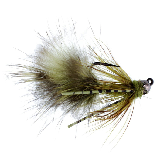 Tungsten Bead Tactical Mini Bugger Czech Nymph Euro Nymphing Fly - 1 Dozen Flies Size 12 - Hazy Fly Fishing