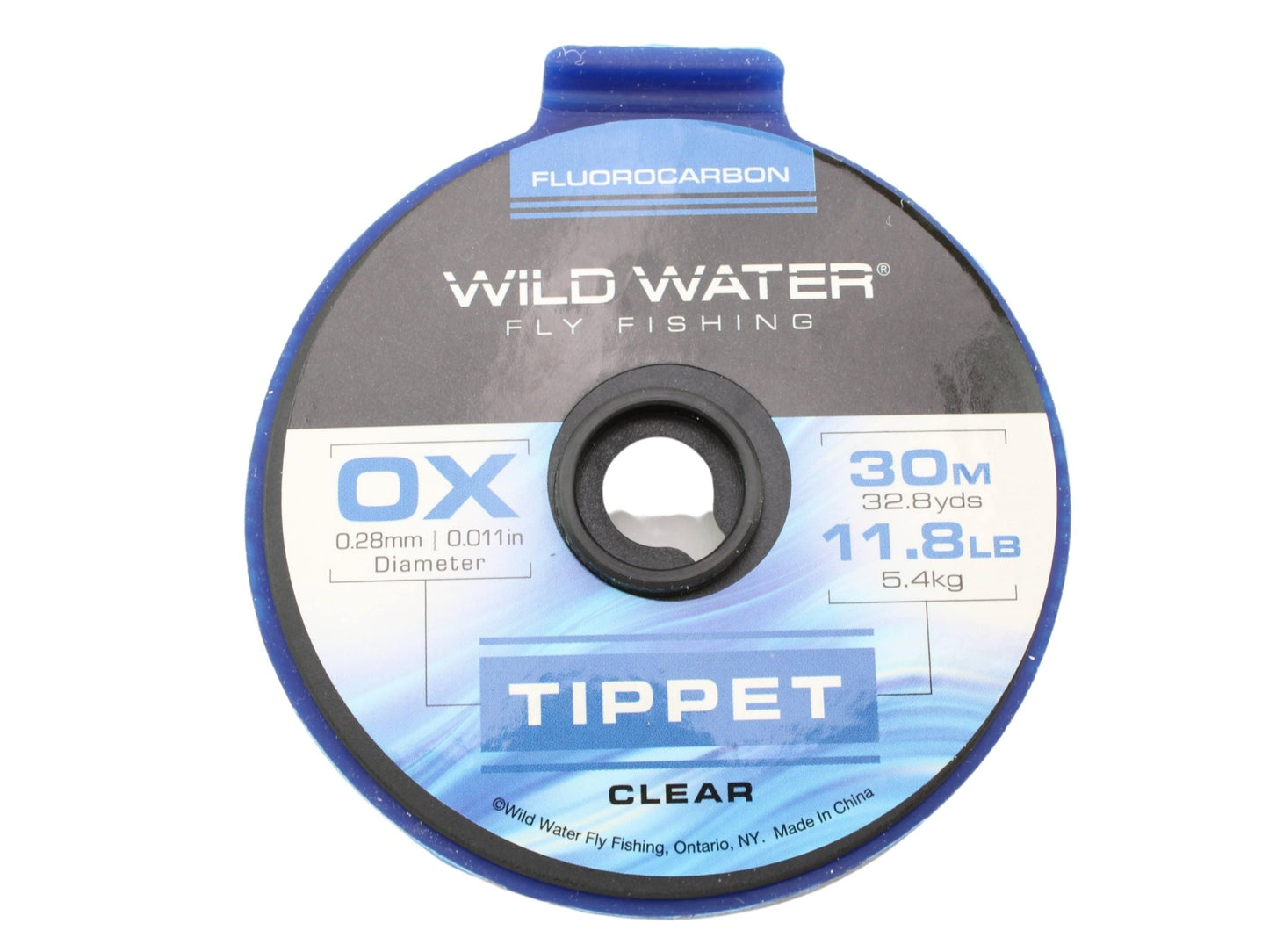 Wild Water Fly Fishing Fluorocarbon Tippet Spool 0X, 30m - Hazy Fly Fishing