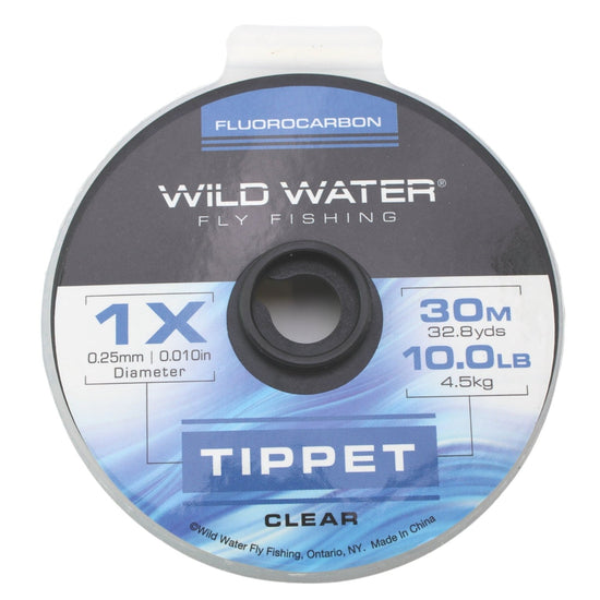 Wild Water Fly Fishing Fluorocarbon Tippet Spool 1X, 30m - Hazy Fly Fishing