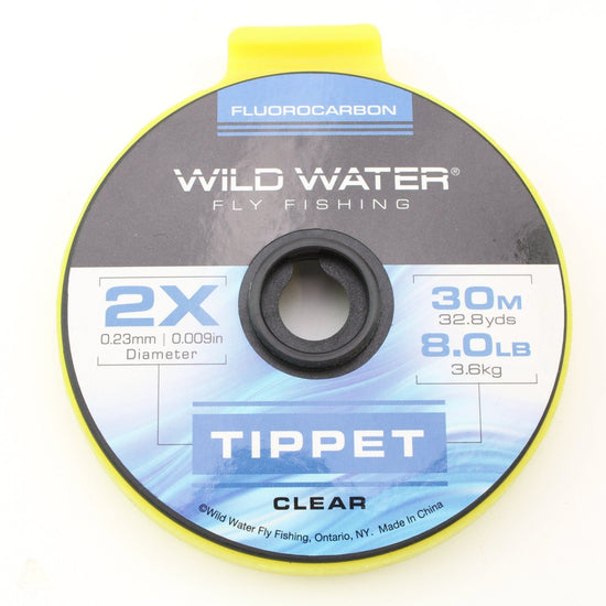 Wild Water Fly Fishing Fluorocarbon Tippet Spool 2X, 30m - Hazy Fly Fishing