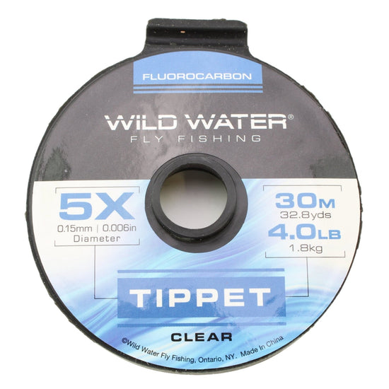 Wild Water Fly Fishing Fluorocarbon Tippet Spool 5X, 30m - Hazy Fly Fishing