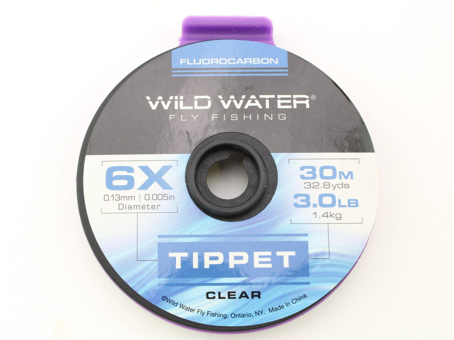 Wild Water Fly Fishing Fluorocarbon Tippet Spool 6X, 30m - Hazy Fly Fishing