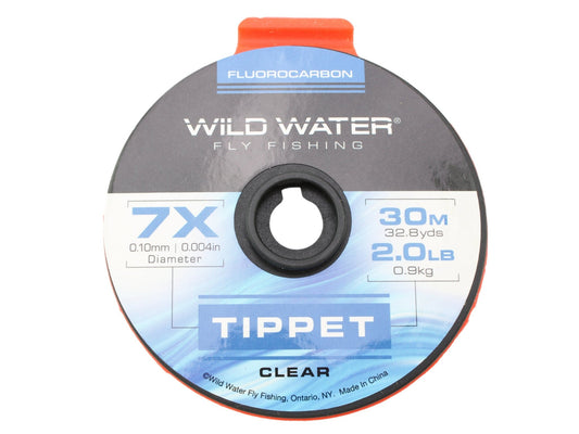 Wild Water Fly Fishing Fluorocarbon Tippet Spool 7X, 30m - Hazy Fly Fishing