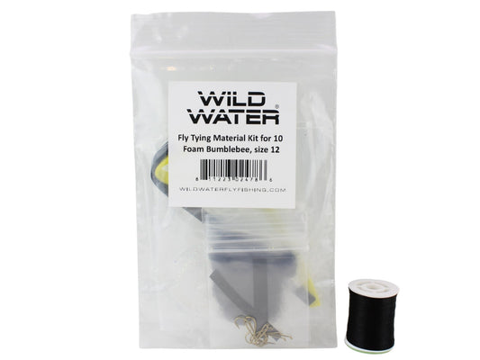 Wild Water Fly Fishing Fly Tying Material Kit, Foam Bumblebee - Hazy Fly Fishing