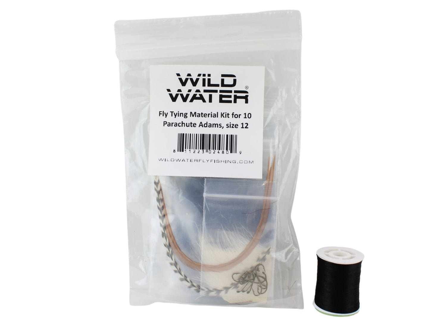 Wild Water Fly Fishing Fly Tying Material Kit, Parachute Adams - Hazy Fly Fishing