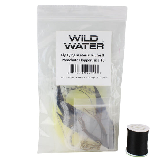 Wild Water Fly Fishing Fly Tying Material Kit, Parachute Hopper - Hazy Fly Fishing