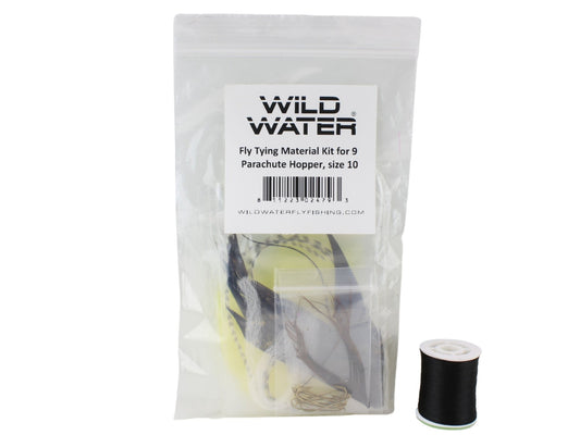 Wild Water Fly Fishing Fly Tying Material Kit, Parachute Hopper - Hazy Fly Fishing