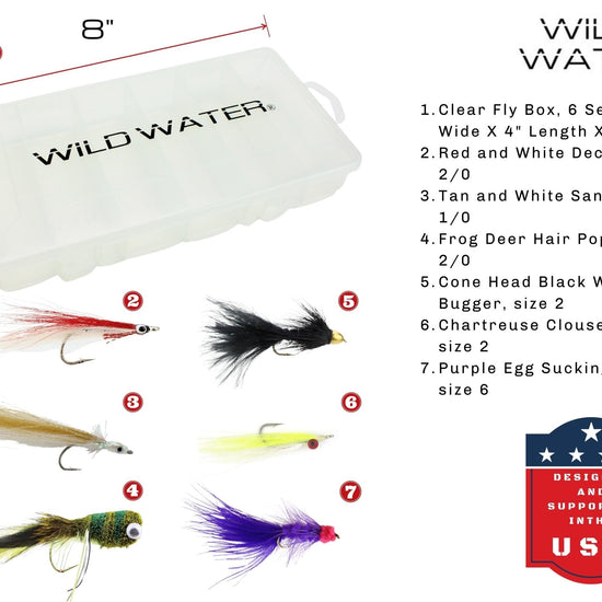 Wild Water Fly Fishing Kit, 9' 7/8 Weight Rod and Reel Package - Hazy Fly Fishing