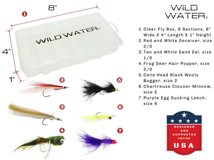 Wild Water Fly Fishing Kit, 9' 7/8 Weight Rod and Reel Package - Hazy Fly Fishing