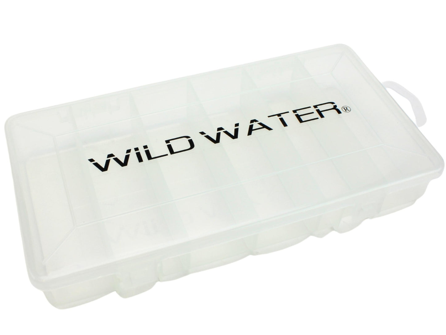 Wild Water Fly Fishing Large 6 Section Clear Fly Box - Hazy Fly Fishing