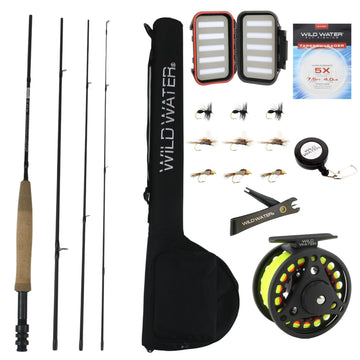 Wild Water Standard Fly Fishing Combo, 7 ft 3/4 wt Rod - Hazy Fly Fishing