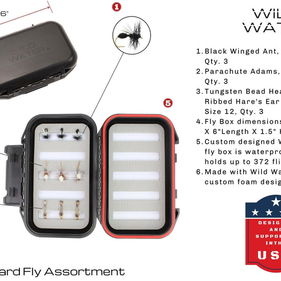 Wild Water Standard Fly Fishing Combo, 7 ft 3/4 wt Rod - Hazy Fly Fishing