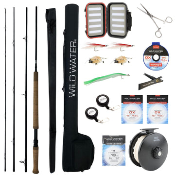 Wild Water Standard Fly Fishing Saltwater Combo, 11 ft 5 wt Switch Rod - Hazy Fly Fishing