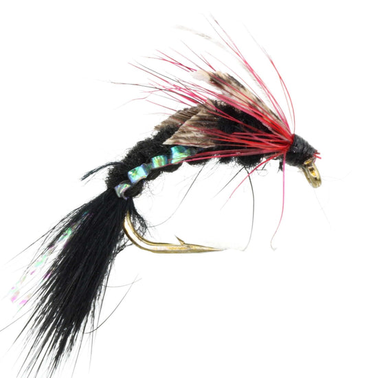 Woven Caddis, Size 10 | Black| Qty. 6 | Wild Water Fly Fishing - Hazy Fly Fishing