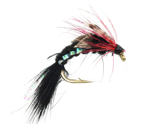 Woven Caddis, Size 10 | Black| Qty. 6 | Wild Water Fly Fishing - Hazy Fly Fishing
