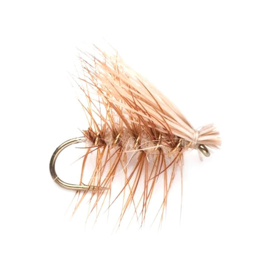 Yellow Elk Hair Caddis Classic Trout Dry Fly - Set of 6 Flies Size 16 - Hazy Fly Fishing