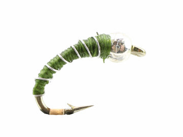 Zebra Midge, Size 18 | Olive | Qty. 6 | Wild Water Fly Fishing - Hazy Fly Fishing